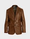 ANGELO MEN'S BLAZER | COGNAC